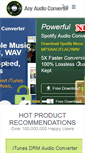 Mobile Screenshot of any-audio-converter.com